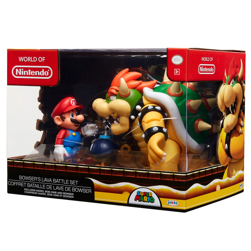 Nintendo Super Mario Mario Vs Bowser Lava Battle Set Shopee Singapore