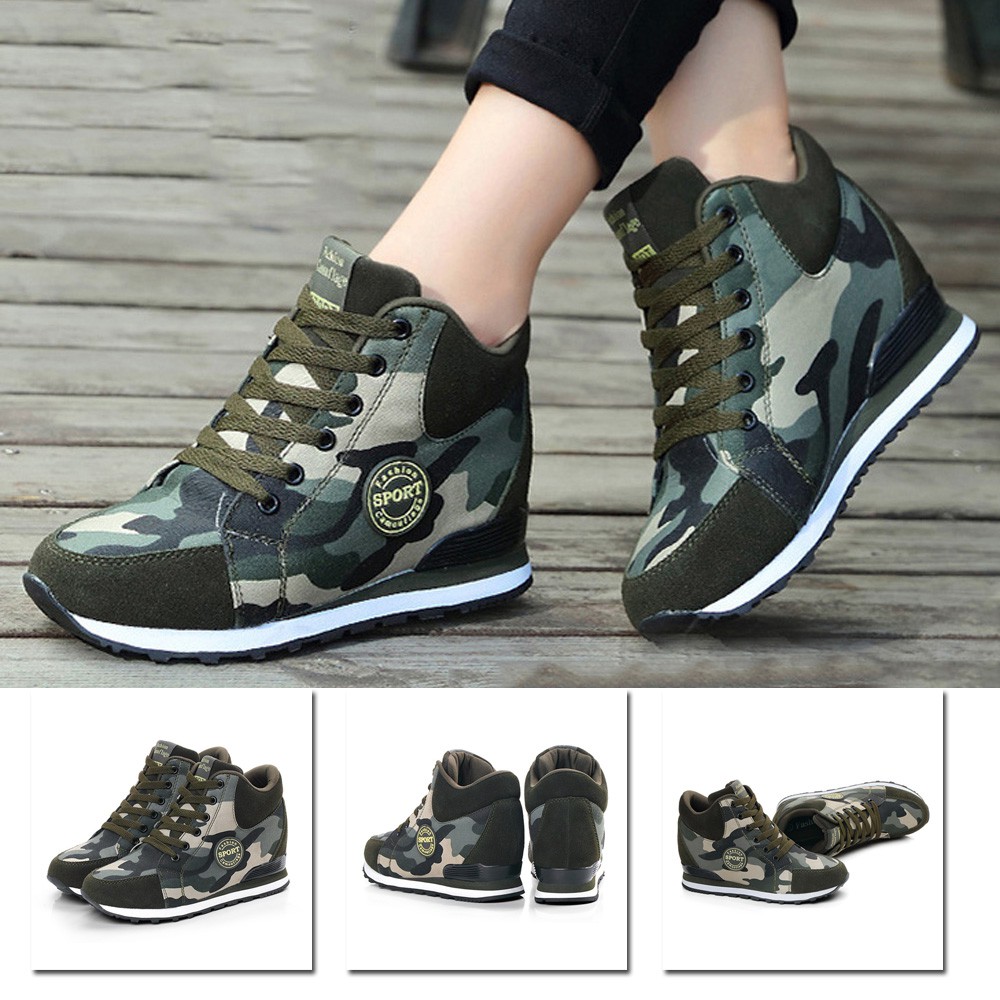 coin hidden wedge sneaker