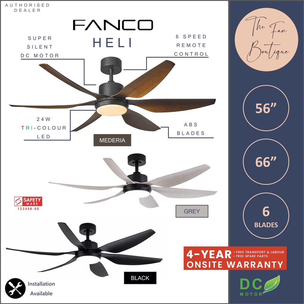 Fanco Ceiling Fan Remote Control Shelly Lighting