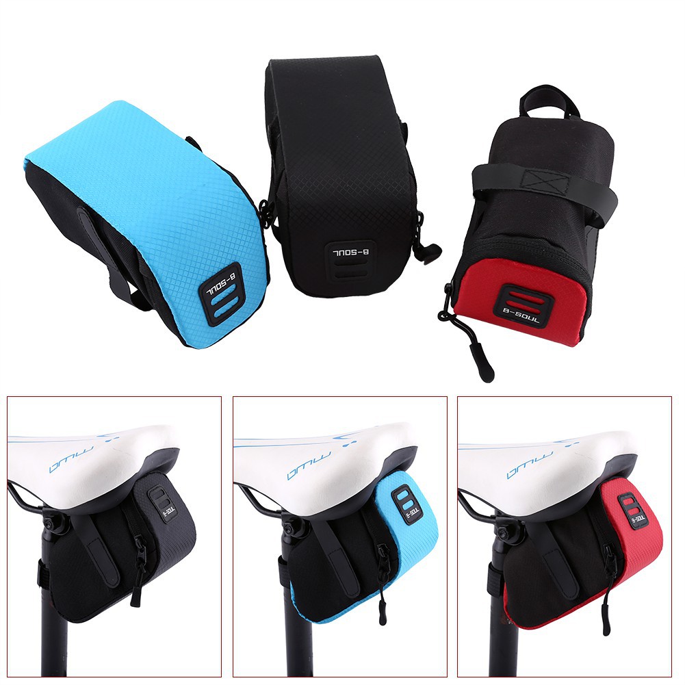 B Soul Super Light Bike Rear Saddle Cycling Seat Bag Under Seat Storage Bag Shopee Singapore