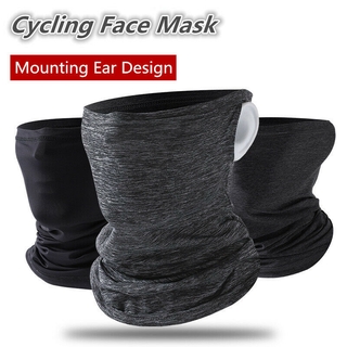 Image of Hang Ear Triangle Ice silk Breathable Face Mask / Dust Wind UV Sun Protection Bandana / Neck Gaiter / Women Men Face Scarf / Tube Headwear / Neck Cover / Face Cover for Sun Hot Summer Cycling Motorcycle Hiking Fishing