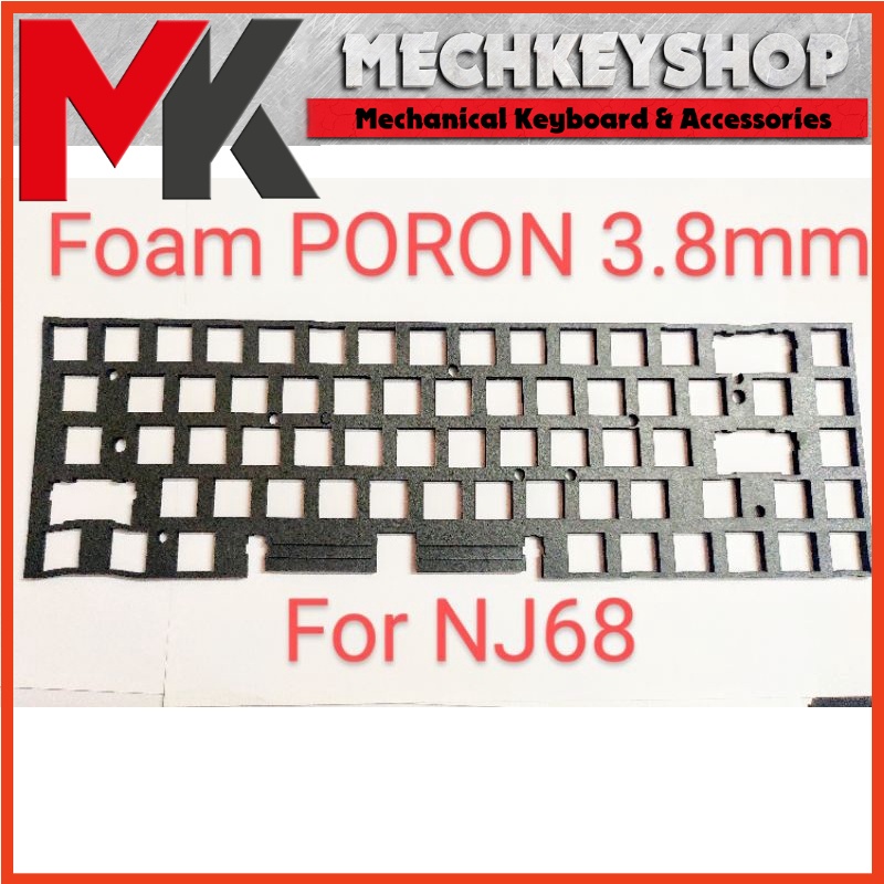 Foam Poron negative gasket for NJ68 mechanical keyboard Shopee Singapore