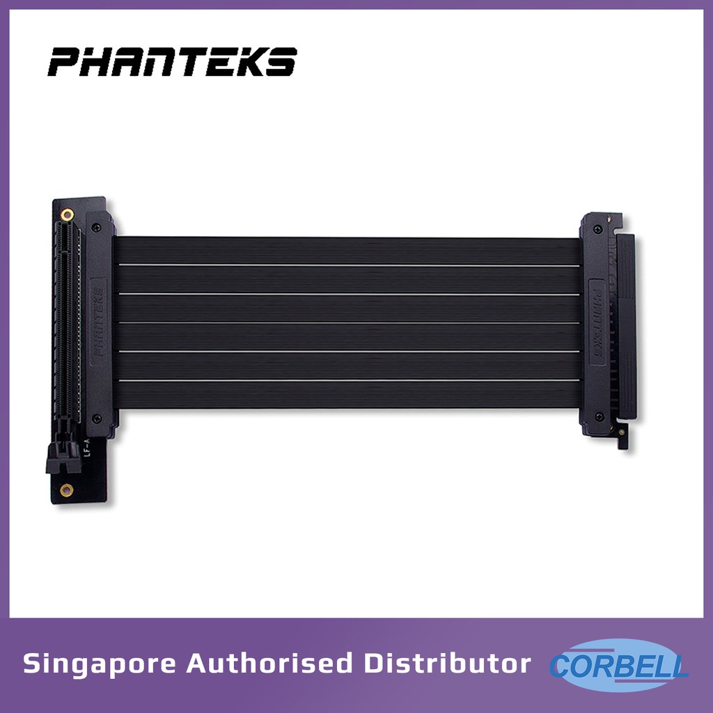 Phanteks Vertical GPU Riser Extension (Flatline, 220mm, for Evolv X ...