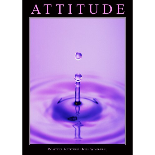 Motivational A3 poster (Attitude) | Shopee Singapore