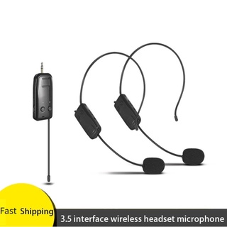 UHF Wireless Microphone Head-mounted One Drag Two Anti-interference Wireless MIC  Removable Professional Wireless Mic fo