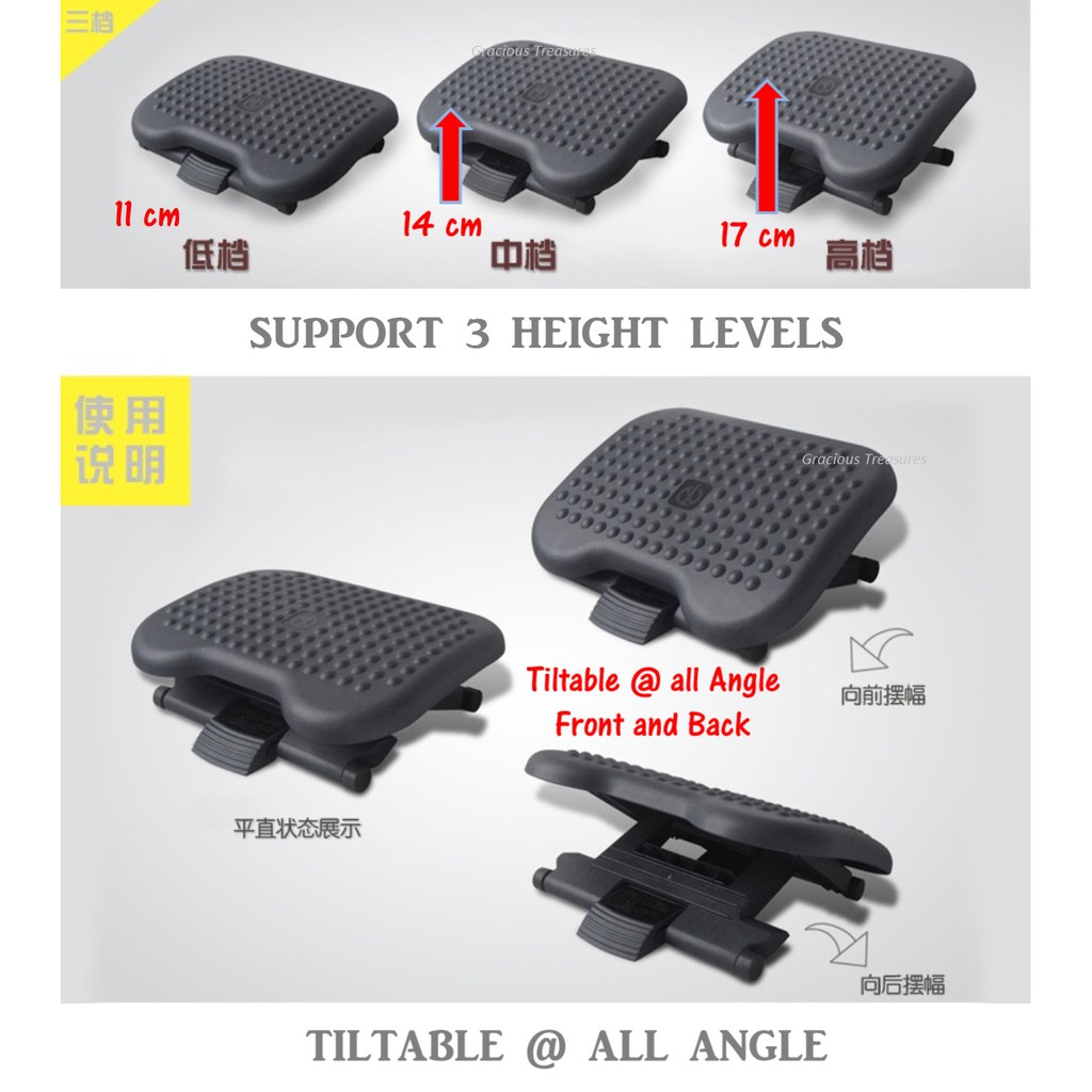 Ergonomic Foot Rest / Enhance your posture with this foot rest for your