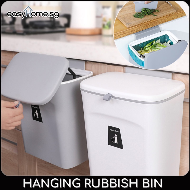 Easyhome.sg Kitchen Hanging Rubbish Bin 4803 / Waste bin dustbin Trash ...