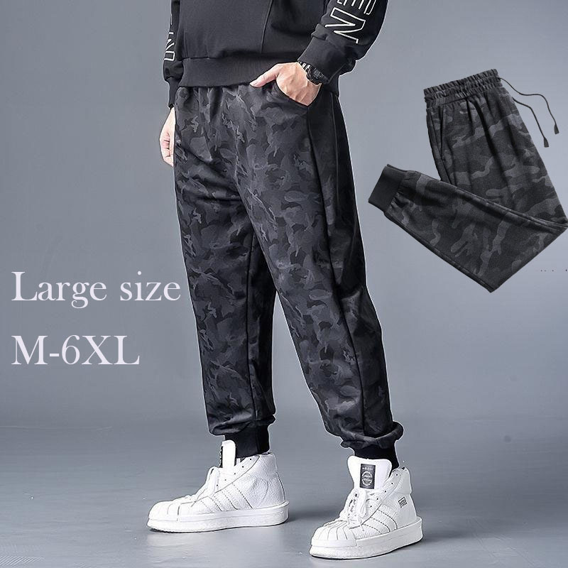 Elastic Plus Size Jogger Pants Men Camo Running Sweatpants Sports Pants Track Pants Gym Labor Insurance Work Pants Shopee Singapore