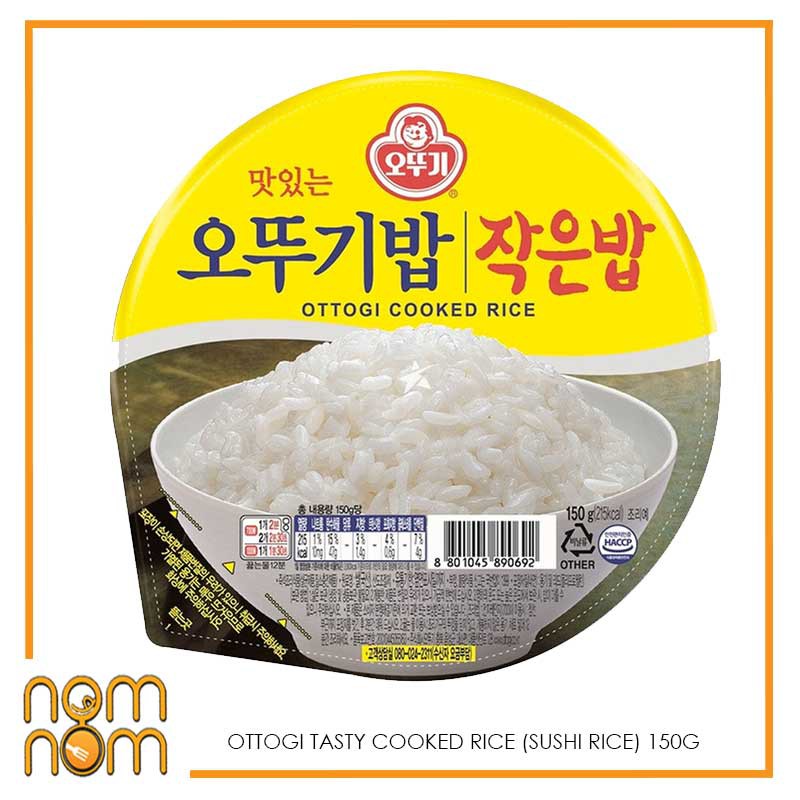 OTTOGI TASTY COOKED RICE (SUSHI RICE) 150G | Shopee Singapore