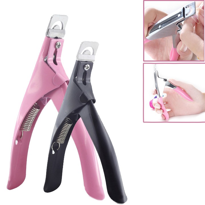 UIEEPGP Manicure Tips Cutter Scissors Acrylic False Nail Clipper Nail Art  Pedicure Tool | Shopee Singapore