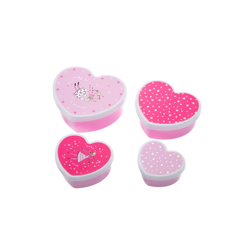 Bombay Duck Set Of 4 Fairy Heart Lunch Boxes | Shopee Singapore