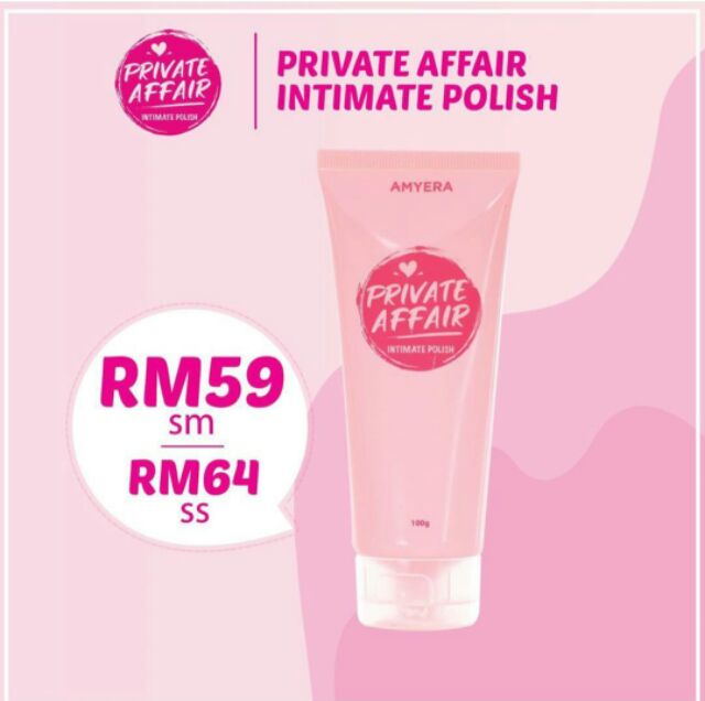 Amyera Beauty Private Affair Polish Scrub Shopee Singapore