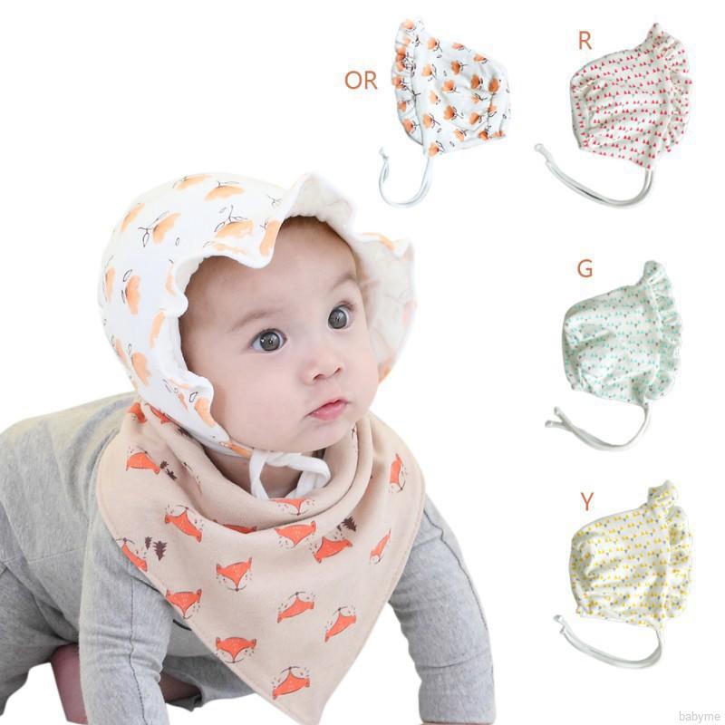 Baby Girl Infant Newborn Kids Cute Ruffle Print Hat Cap #1