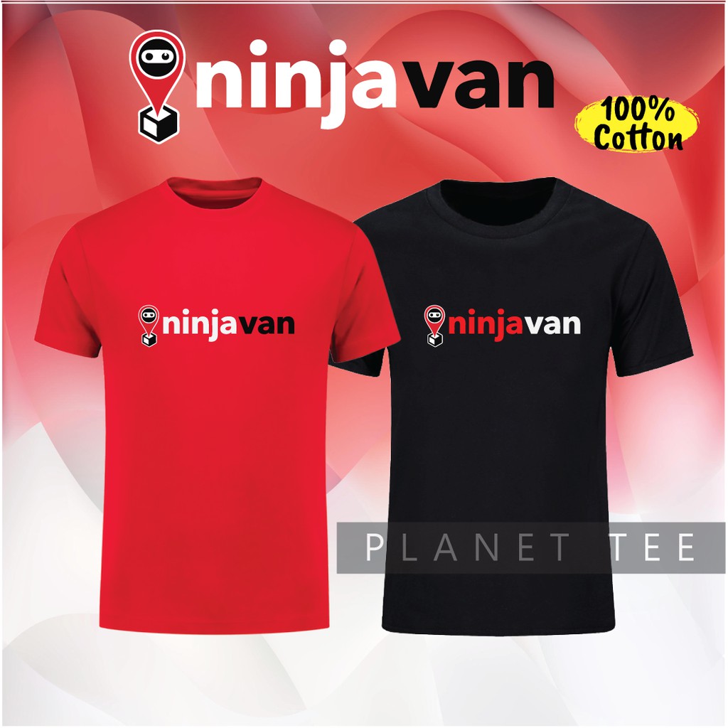 Rider Ninjavan Express T Shirt Short Sleeve Cotton Baju Ride Shopee Singapore