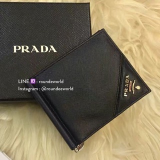 Prada Saffiano Leather Money Clip Wallet 2mn077 Balitco - 