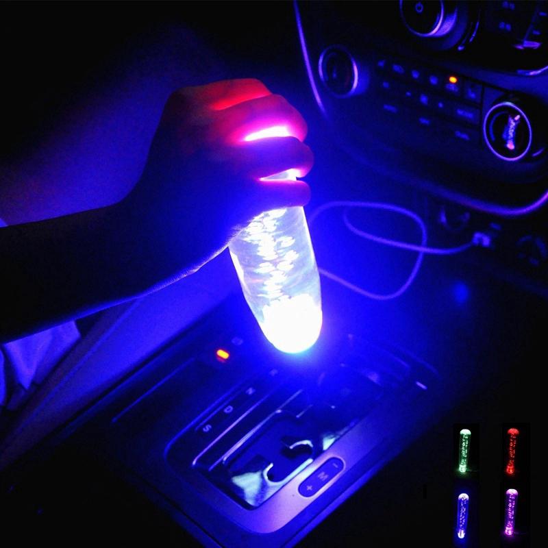 15cm Universal Car Auto Manual Gear and Auto Stick Shift Knob Lever LED Light Co