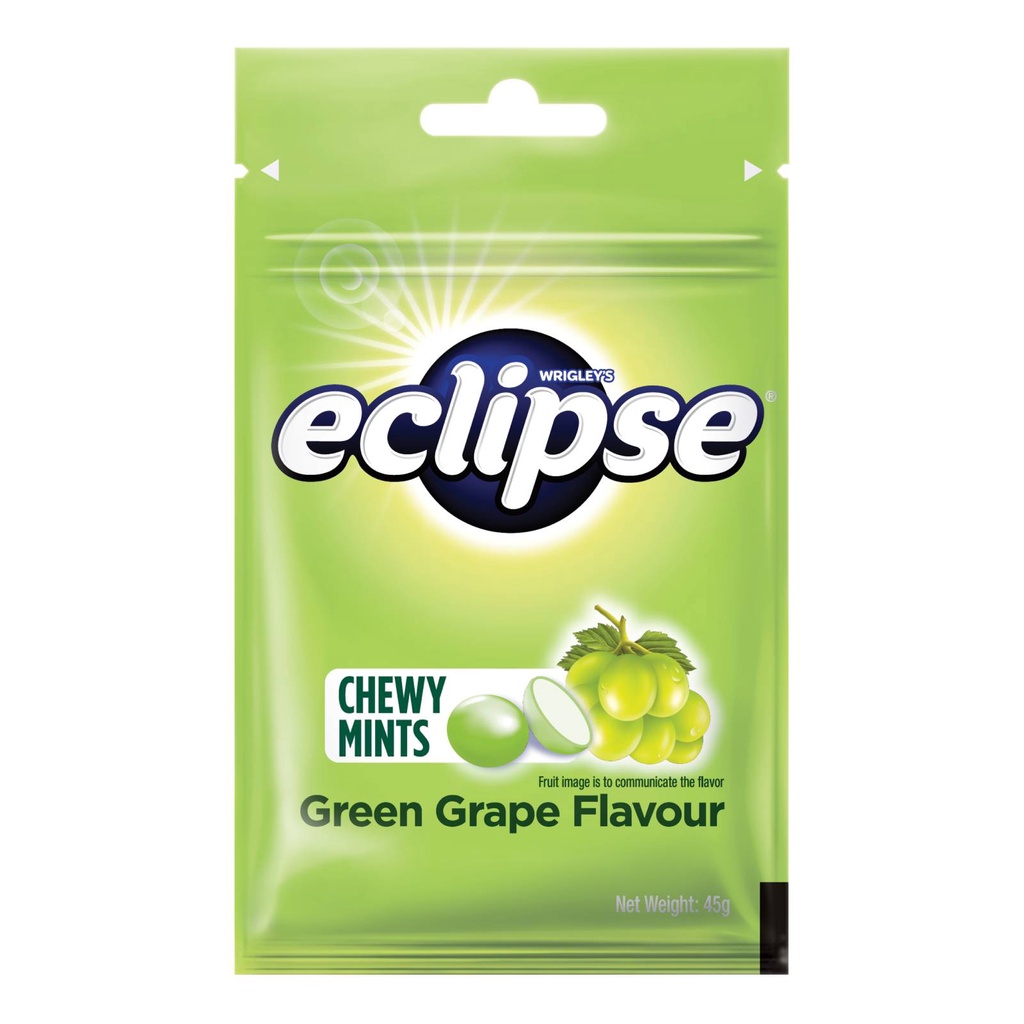 Eclipse Chewy Mints Green Grape 45g (Halal) Shopee Singapore
