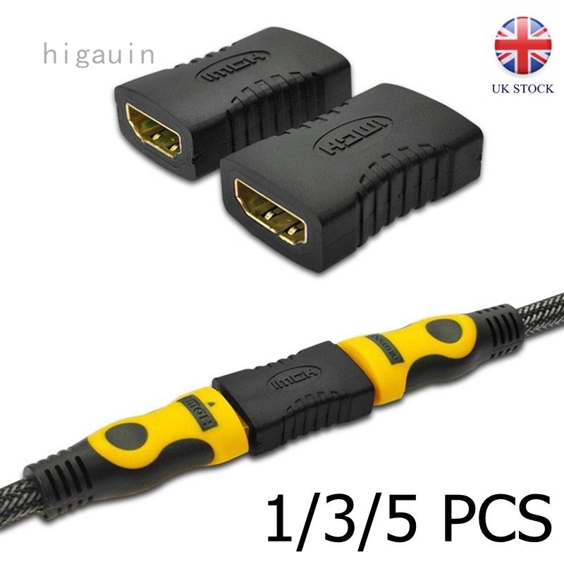 NEW QUALITY HDMI EXTENDER FEMALE TO FEMALE COUPLER ADAPTER CONNECTOR JOINER TV 