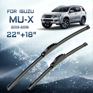 Car Wiper RHD Front Wiper Blades For Isuzu MU-X 2013 2014 2015 2016 2017 2018 Windshield Windscreen Front Window 22”+18”