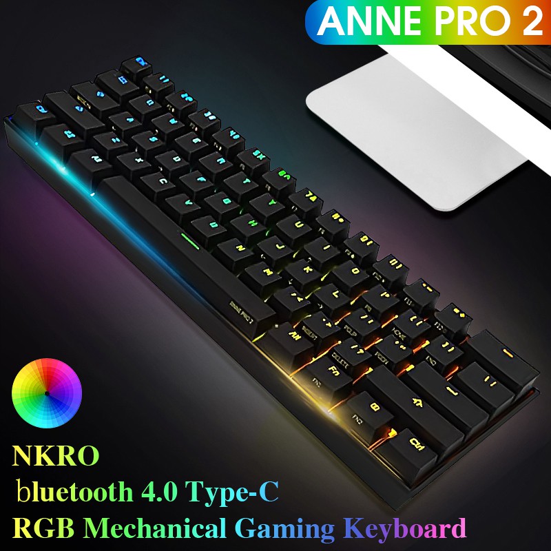 Obins Anne Pro 2 Kailh Box Switch Bluetooth 4 0 Rgb Mechanical Gaming Keyboard Shopee Singapore