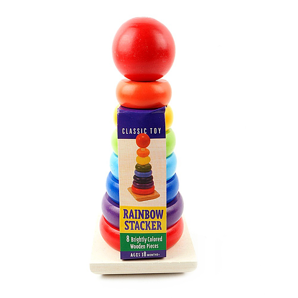 rainbow stacker classic toy by melissa and doug