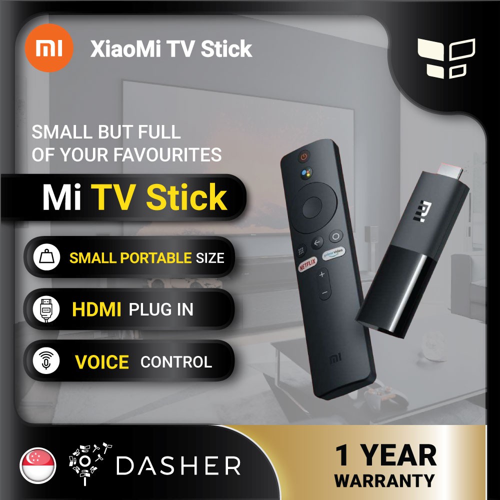 [GLOBAL VERSION] Xiaomi Mi Stick TV FHD Android TV 9.0 + Chromecast 1GB