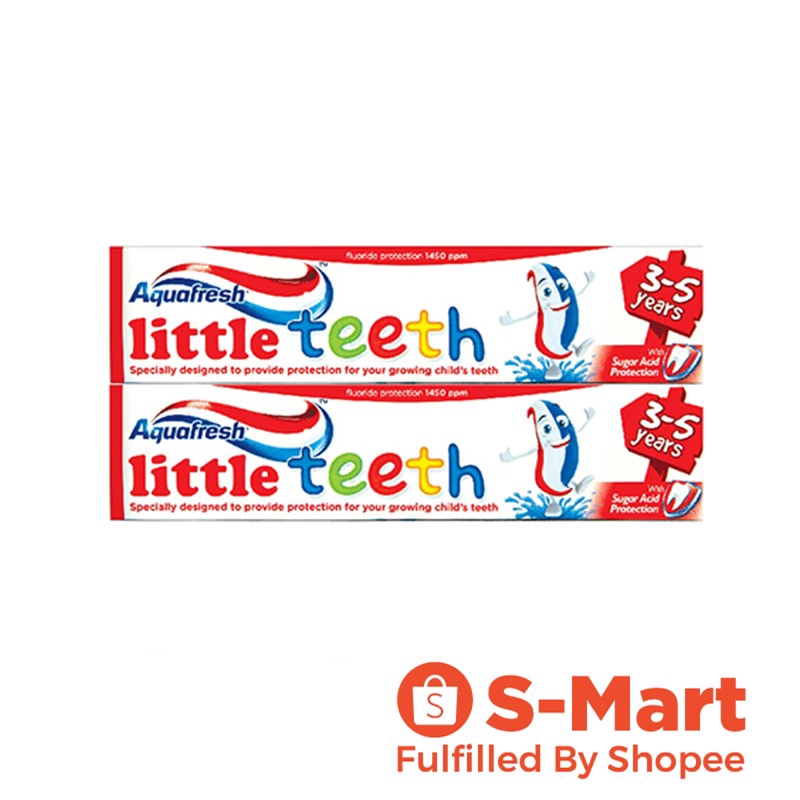Aquafresh Little Teeth (3-5 Years) Toothpaste, 50ml [Bundle of 2] | Shopee  Singapore