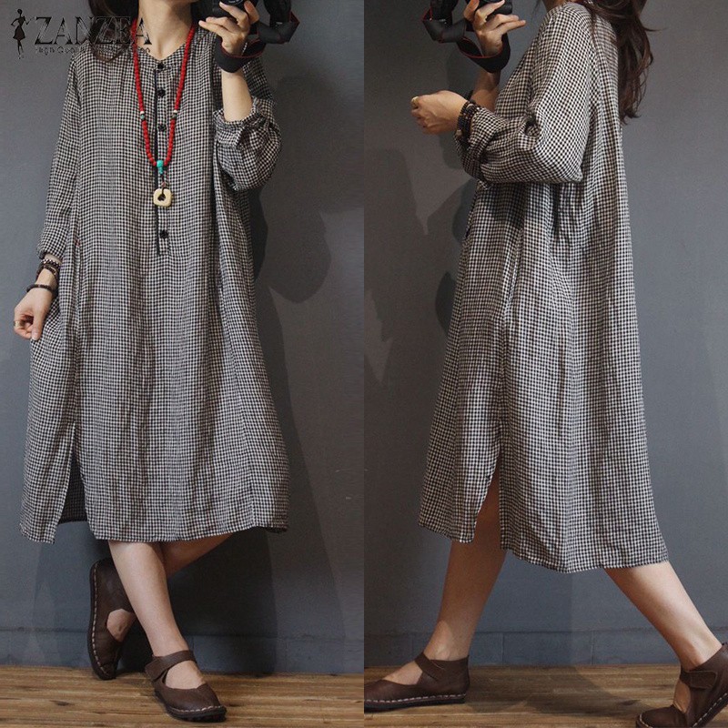 button down dress shopee