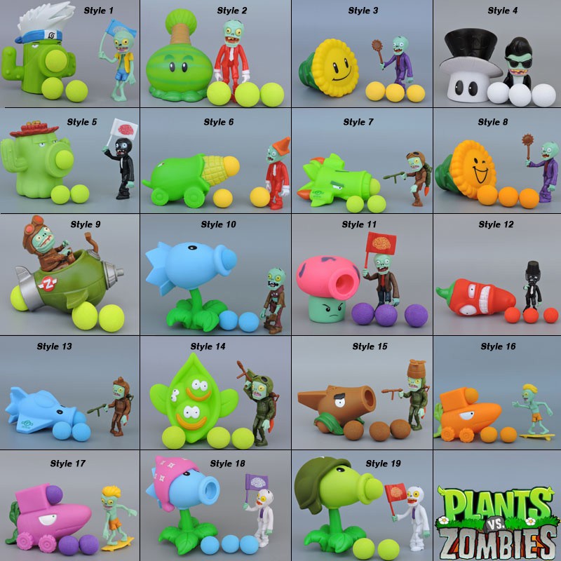 20 Style Pvz Plants Vs Zombies Peashooter Pvc Action Figure Model Toy Gifts Toys For Children High Quality In Opp Bag Shopee Singapore