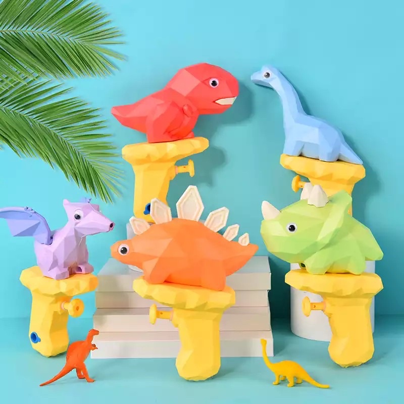 [SG Local] Dinosaur Water Gun For Kids Cute Cartoon Tyrannosaurus Press ...