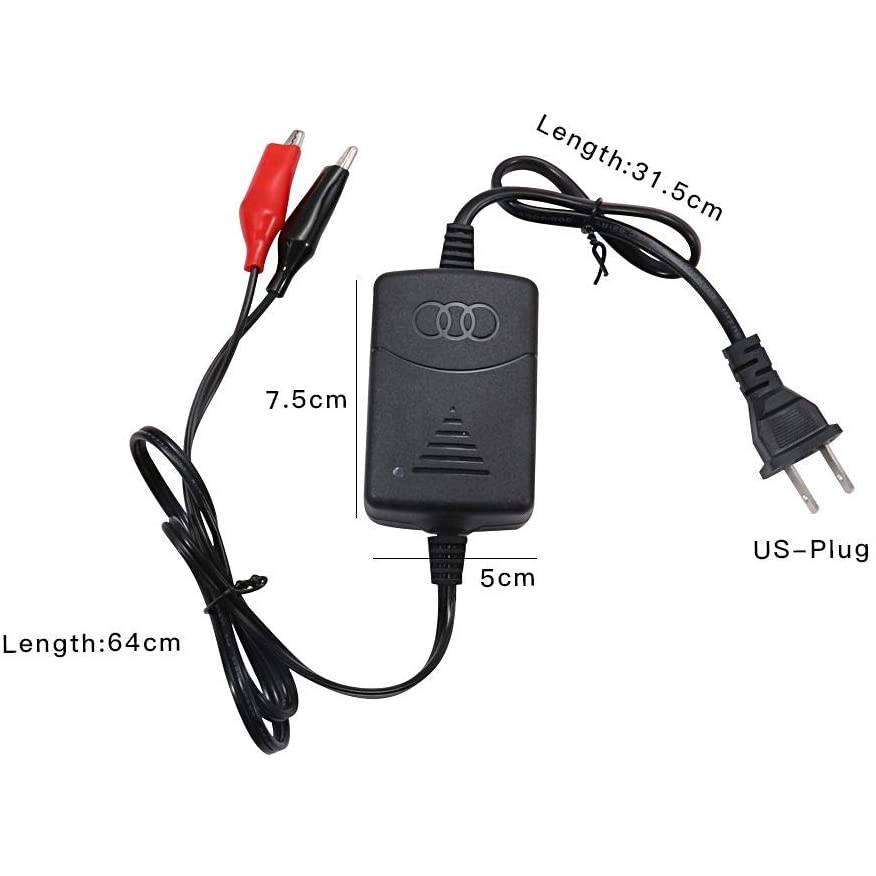 1300 mA sealed lead acid (SLA) 12V smart battery charger with short