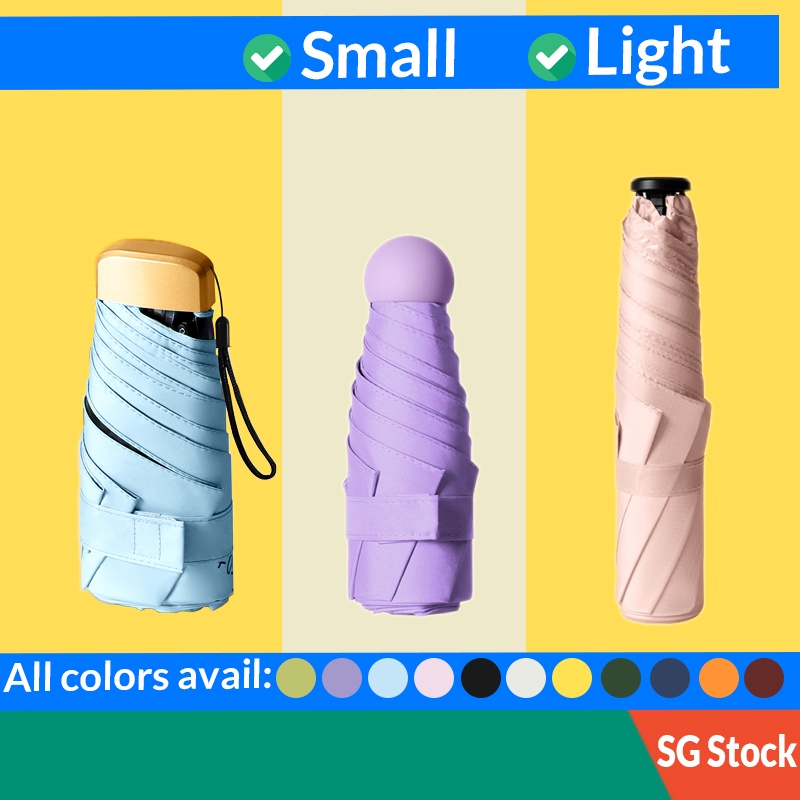 Mini UV Umbrella lightweight folded umbrellas light weight umbrella