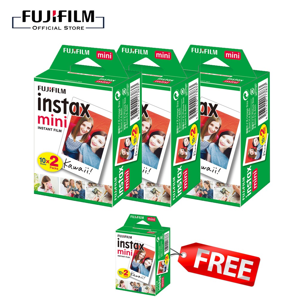 Fujifilm Instax Mini Film Twin Pack (BUY 3 packs GET 1 pack for FREE