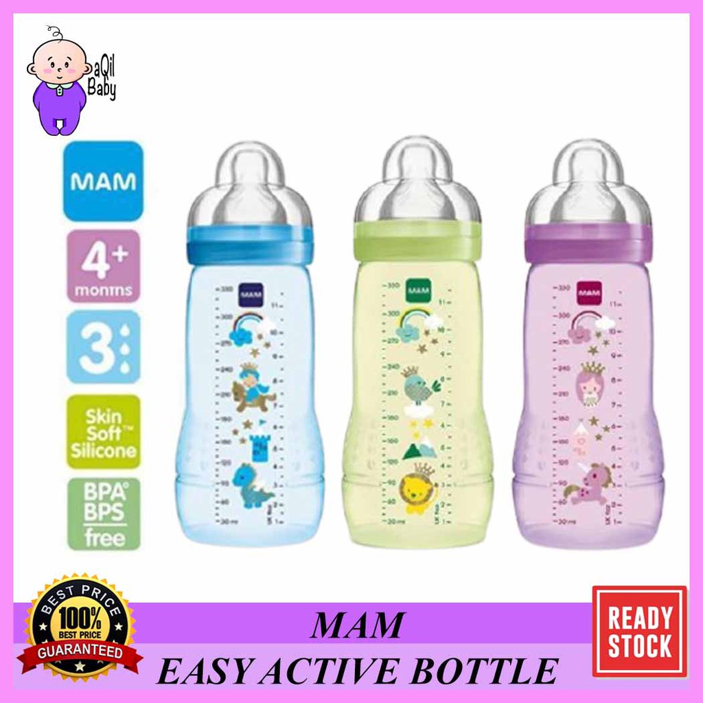 mam easy active baby bottle 330ml