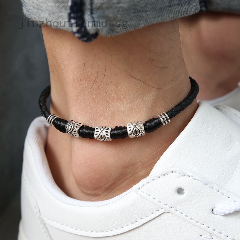 leather ankle bracelet