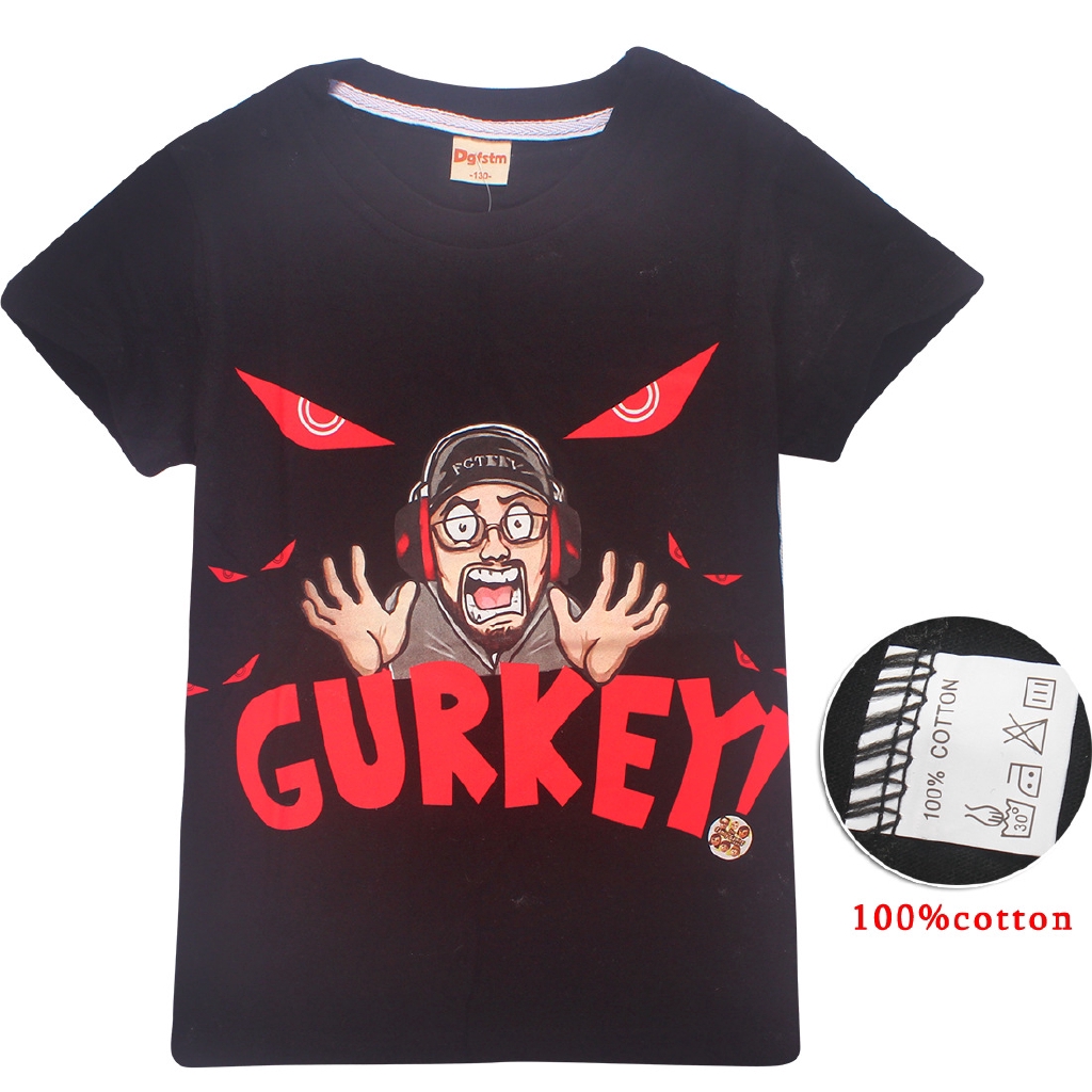 Tngstore Gurkey Funnel Vision Fgteev T Shirt Top Boy Girl Shopee - fgteev chase shirt roblox