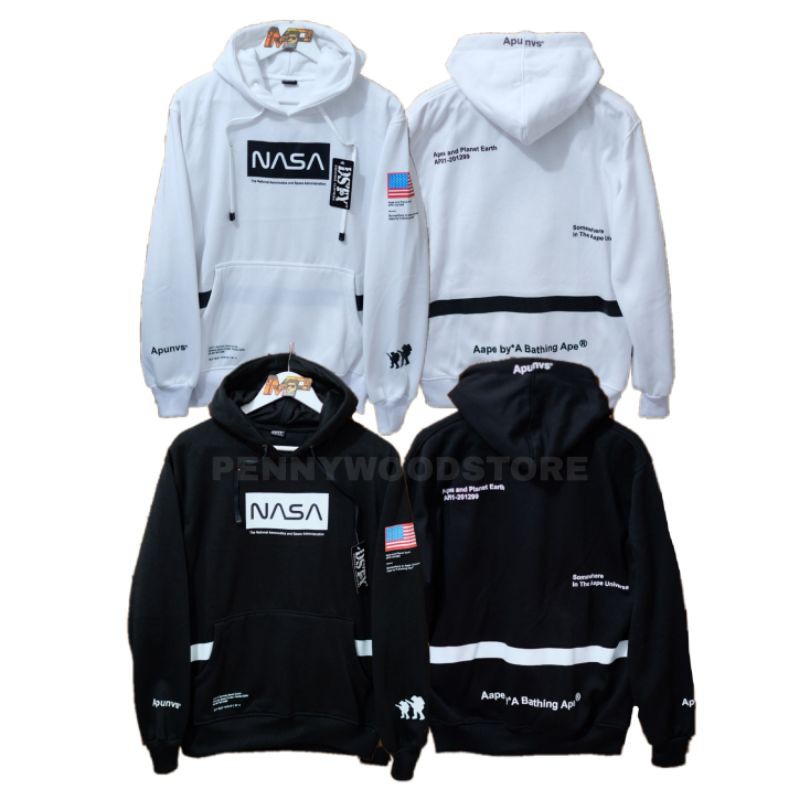 nasa fleece hoodie