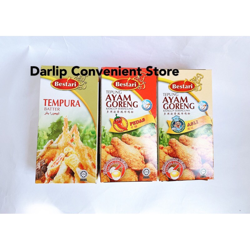 Shop Malaysia Bestari Tempura Fried Flour Fried Chicken Sicy Original N 150g Shopee Singapore