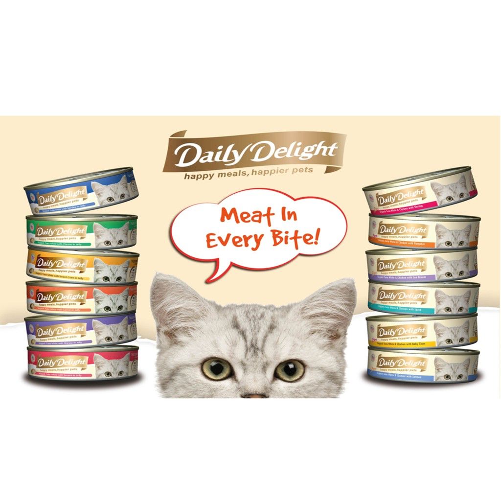 Daily Delight Pure Cat Food 80g(Free Shipping+10Cashback) Shopee Singapore
