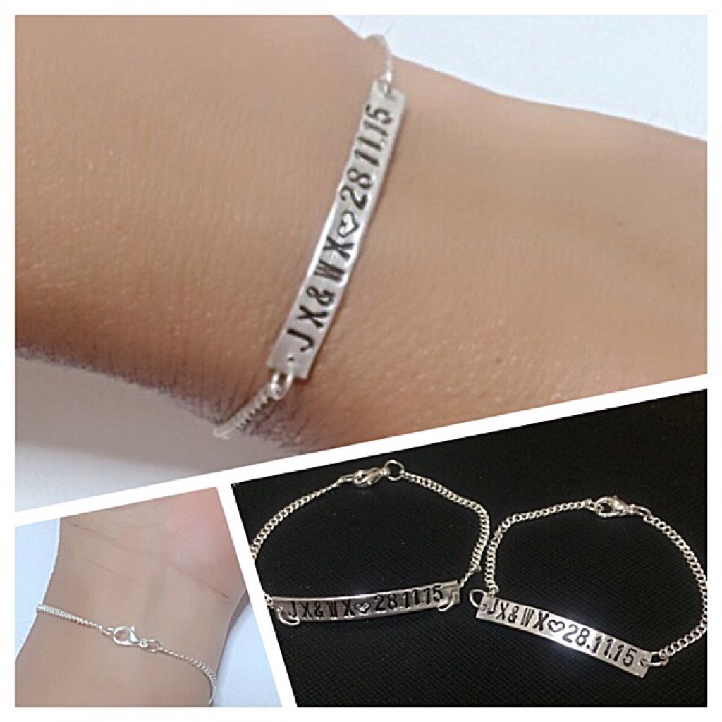 Personalised Chain Bracelet Shopee Singapore