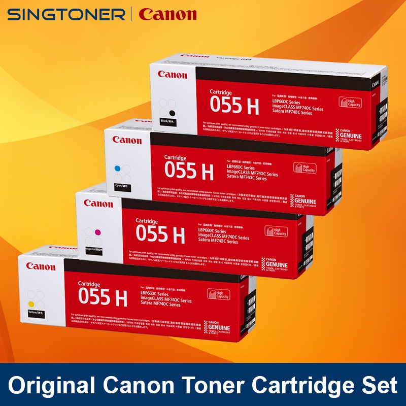 [Original] Canon Cartridge 055H Black Cyan Magenta Yellow Toner