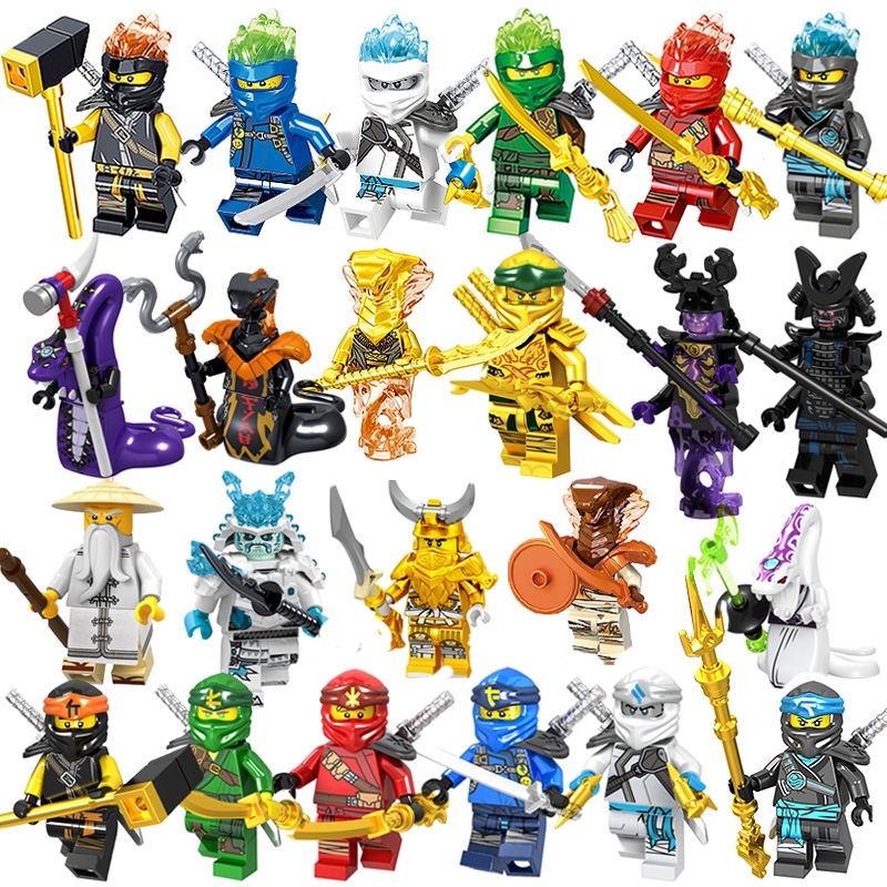 Lego Ninjago Minifigure Set Mini Figure Gold Ninja Motorcycle Lloyd Jay