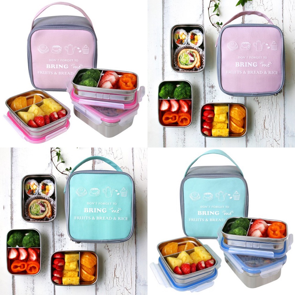 BringMe Stainless Steel Thermal Lunch Box 2/3Tier Set Shopee Singapore