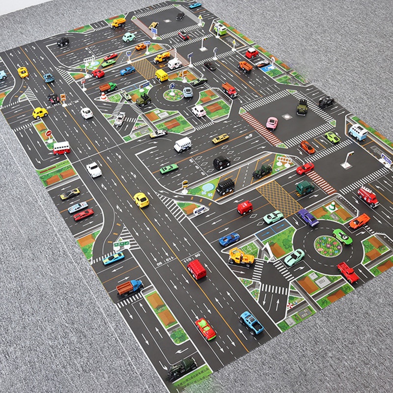 car road map mat