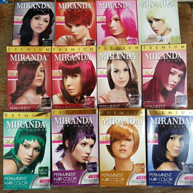 Miranda Hair Color Hair Dye Hair Paint Shopee Singapore
