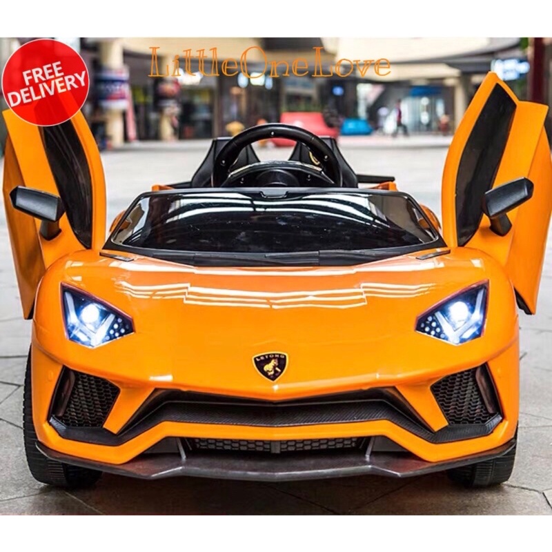 Lamborghini Kids Electric Car with Remote Control Kid Ride Kid Drive on Car  Pedal Control Kid Car | Shopee Singapore