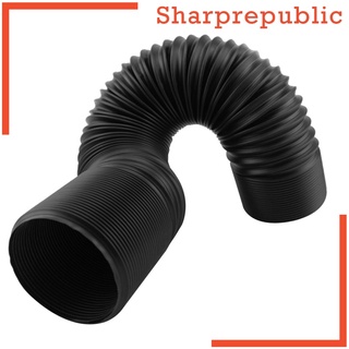 [SHARPREPUBLIC] Car Air Filter 75mm Cold Air Intake Hose Ducting Feed Pipe Flexible Black