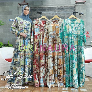  Gamis  Muslimah Maxy Long Dress Sasa Dress by Ori  Naura  