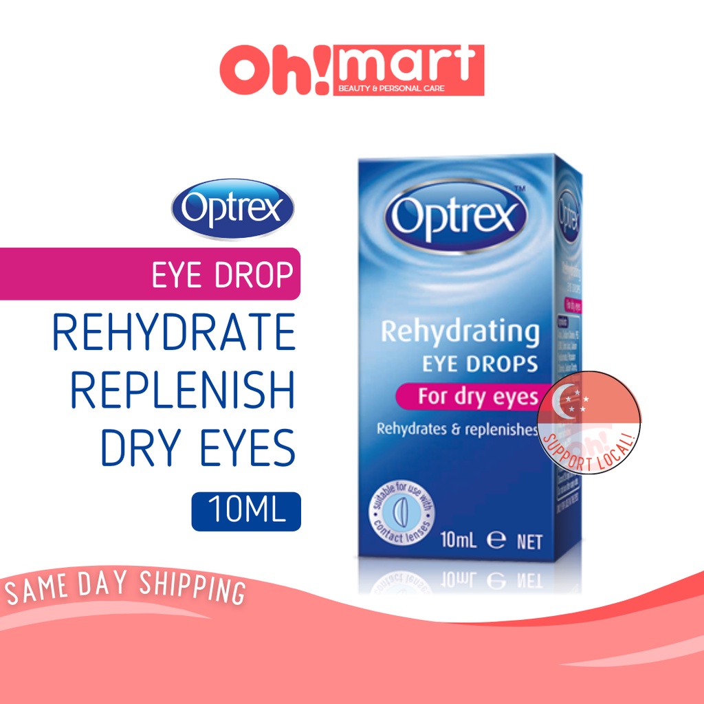 Optrex Rehydrating Eye Drops for Dry Eyes 10ml | Shopee Singapore