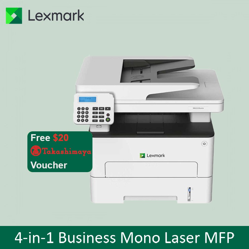 Lexmark Mb2236adw Black And White Monochrome Laser Multi Function Printer Mb2236 Shopee Singapore